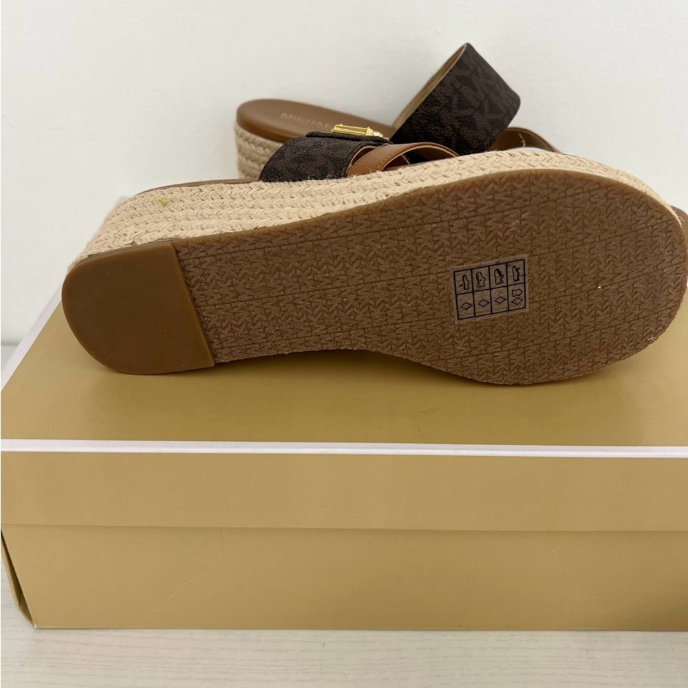 Michael Kors Brown Espadrille Wedges - Picture 4 of 4